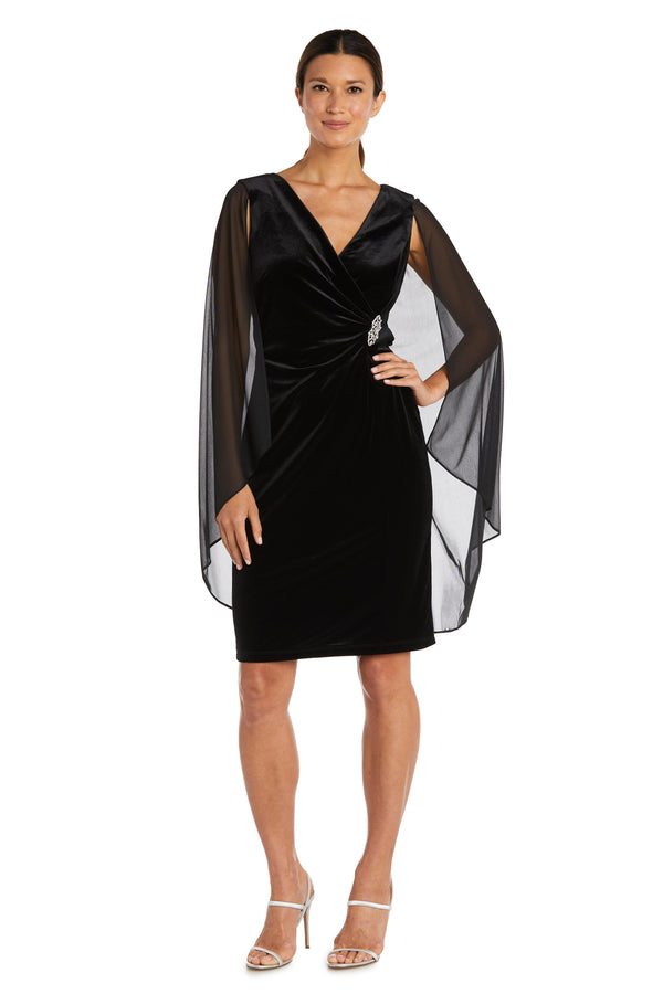 Short Cocktail Dress Cape R&M Richards 9216