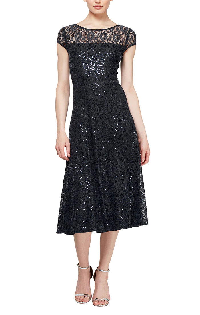 Black SL Fashions 9219129 Lace Short Cocktail Dress for $139.0 – The