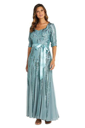 Seafoam green mother of the bride dress discount