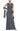 Formal Dresses Petite Glitter Mesh Gown Smoke