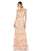 Formal Dresses Long Sleeve Formal Chiffon Gown Blush