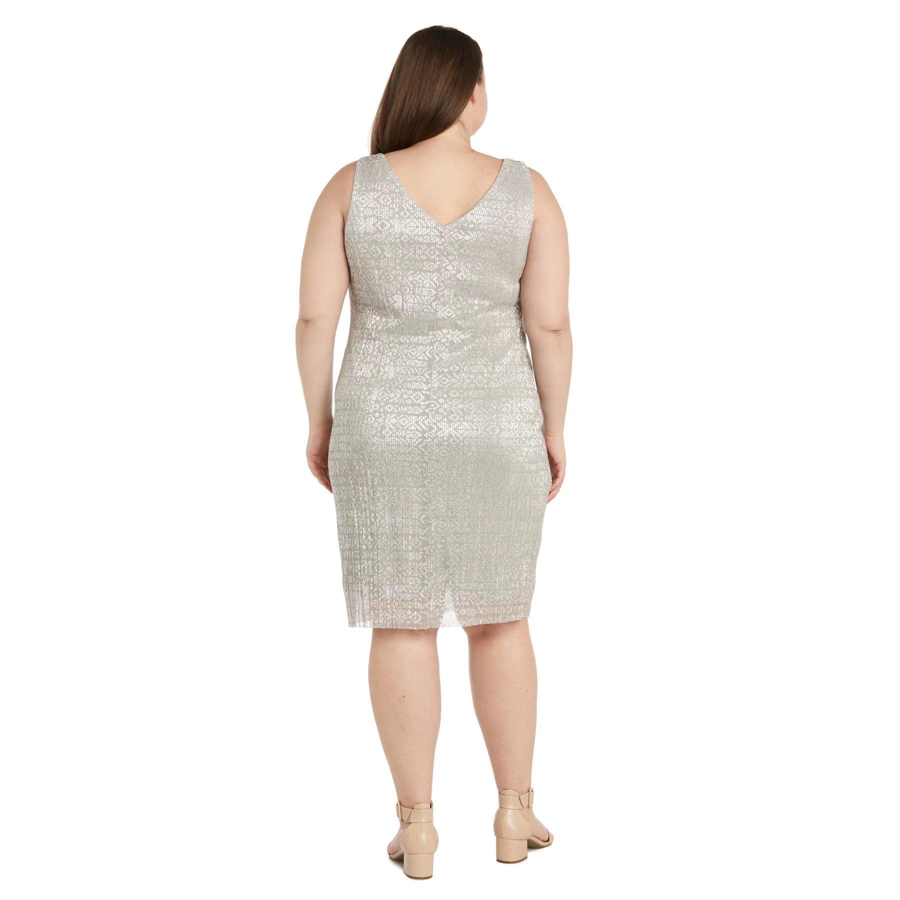 R&M Richards 9256W Plus Size Short Two Piece Cocktail Dress