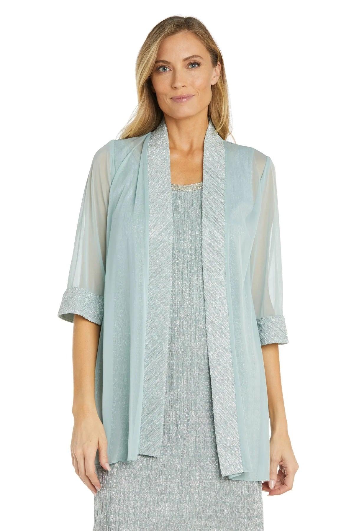 Mother of the Bride Dresses Short Two Piece Set Jacket Cocktail Dress Seafoam