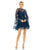 Cocktail Dresses Embellished Long Flare Sleeve Mesh A Line Short Dress Twilight