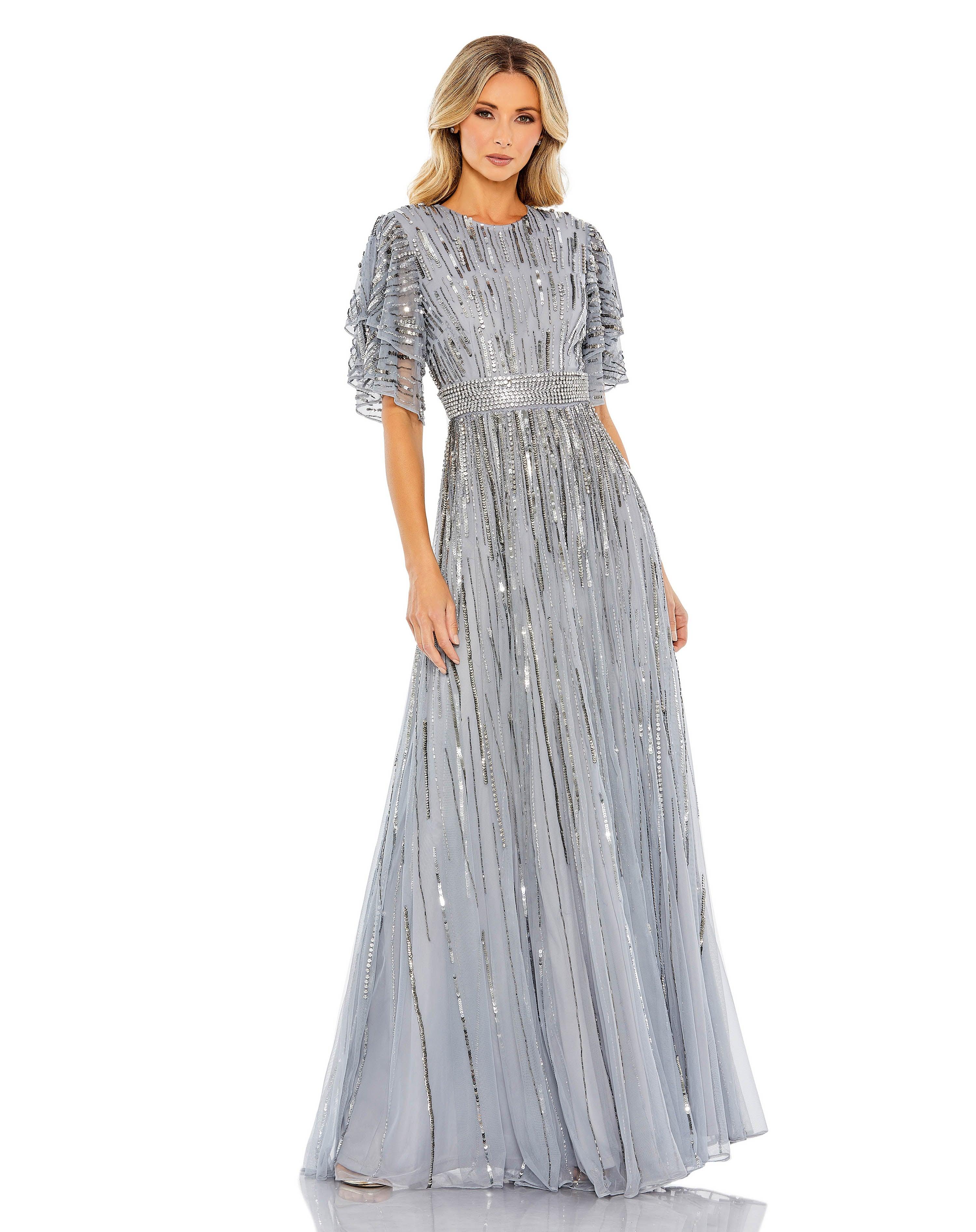 Vintage Rose Mac Duggal 93582 Mother of the Bride long Dress