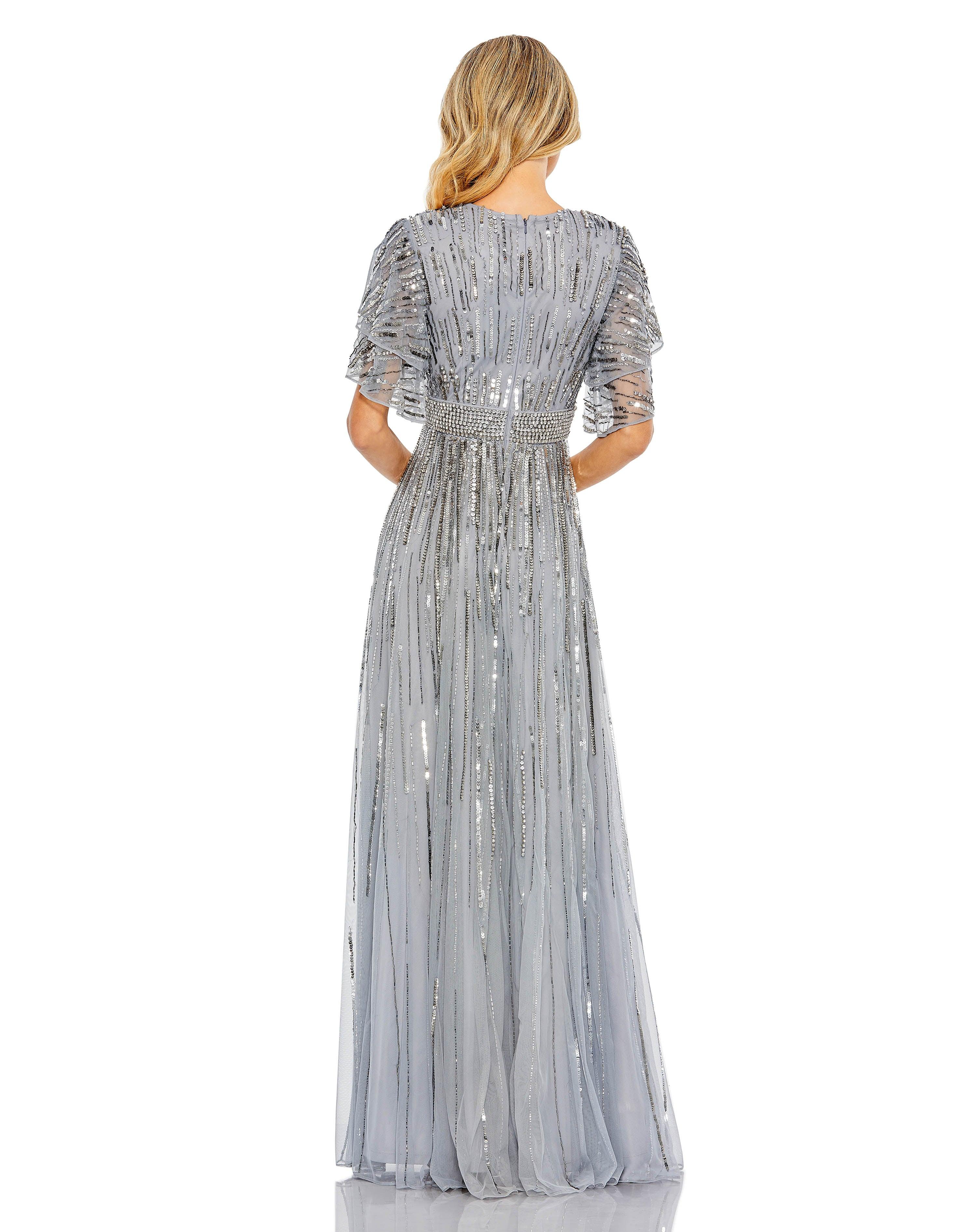 Vintage Rose Mac Duggal 93582 Mother of the Bride long Dress