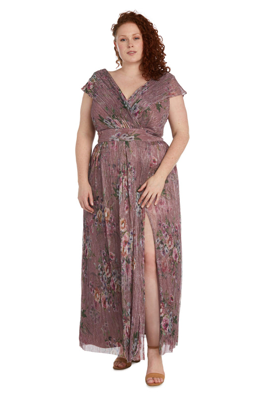 Mother of the Bride Dresses Long Plus Size Floral Formal Dress Rose