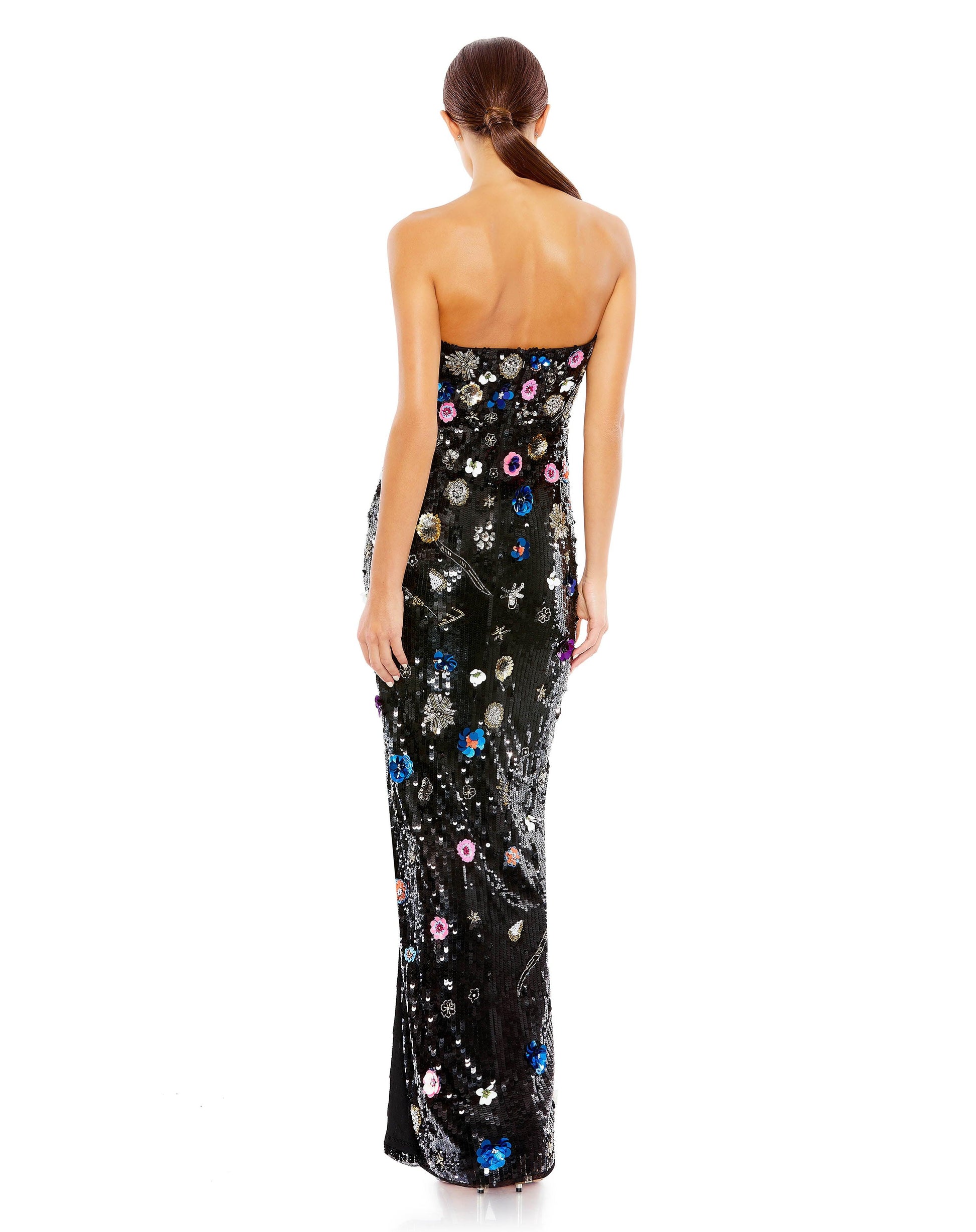 Mac Duggal 93695 Long Strapless Formal Prom Dress
