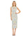 Cocktail Dresses Tea Length Sequin Cocktail Dress Ivory Multi