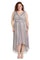 Mother of the Bride Dresses Plus Size High Low Formal Dress Pink/Multi