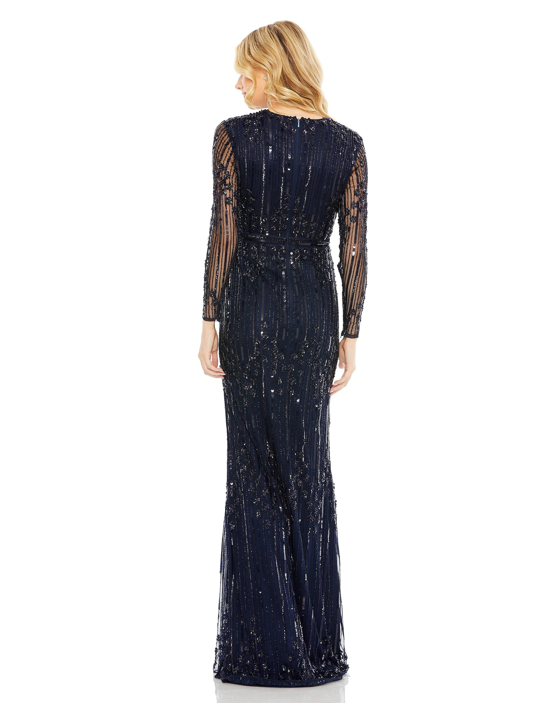 Mac Duggal 93781 Long Sleeve Formal Dress