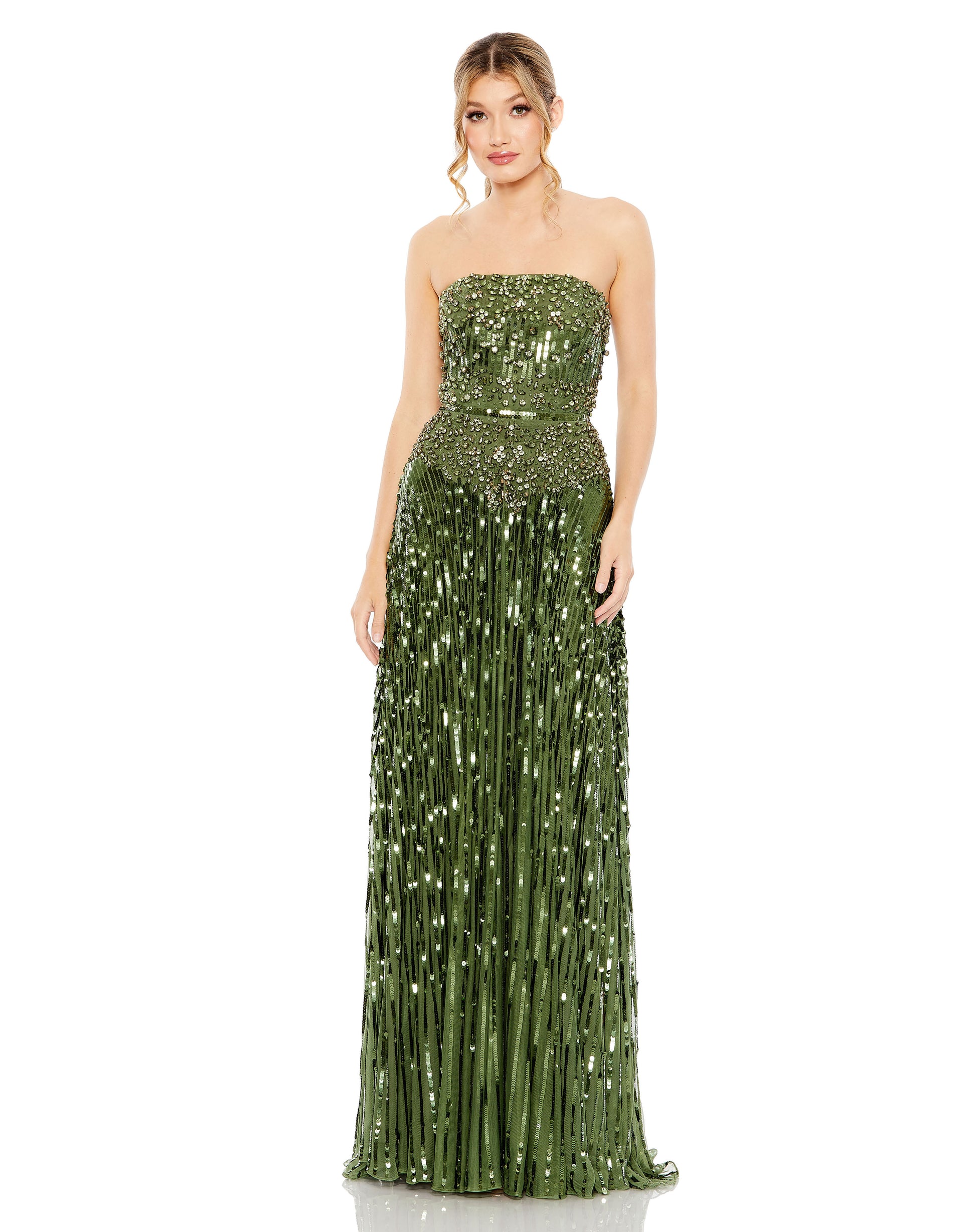 Mac Duggal 93915 Long A Line Formal Beaded Evening Prom Dress