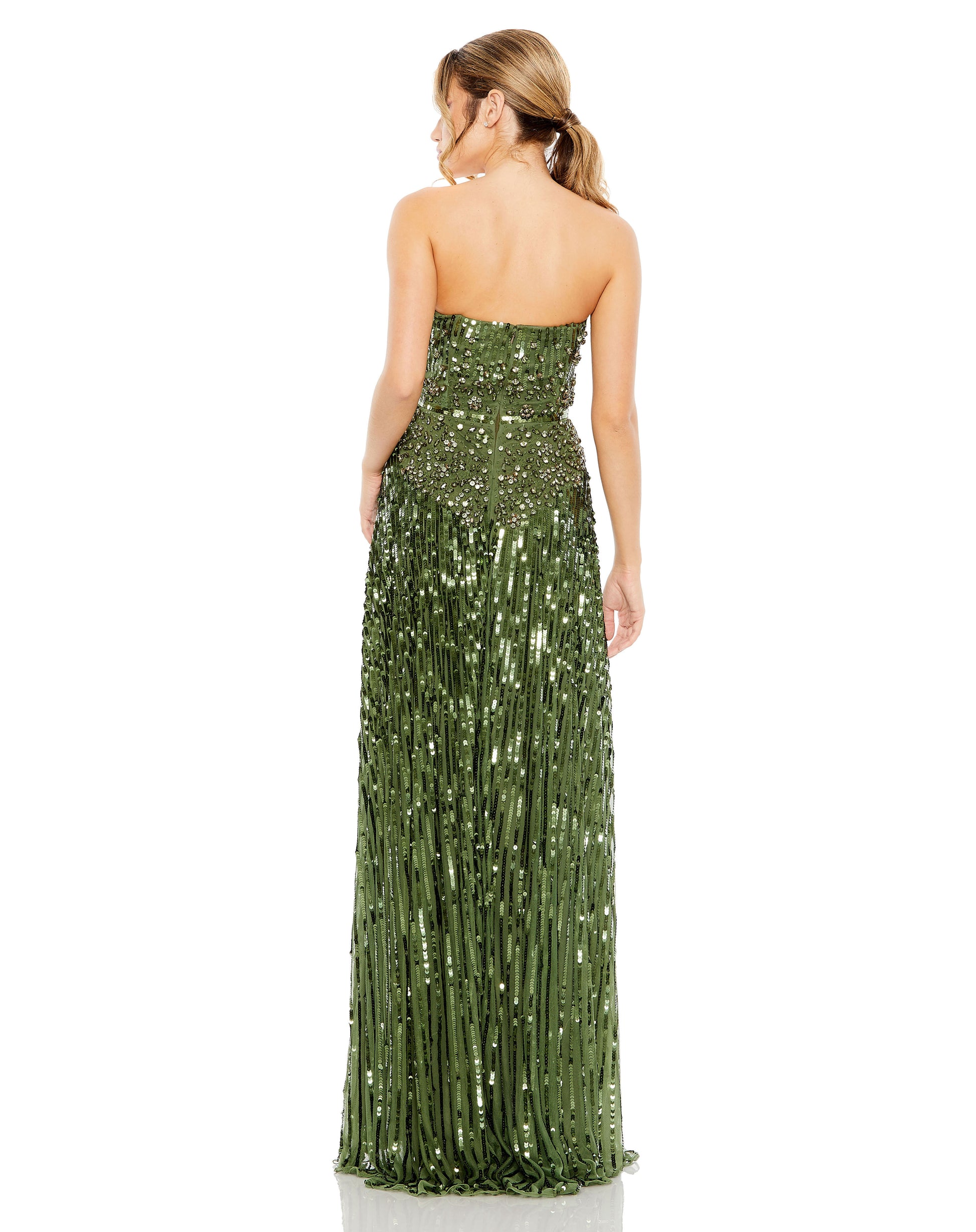 Mac Duggal 93915 Long A Line Formal Beaded Evening Prom Dress