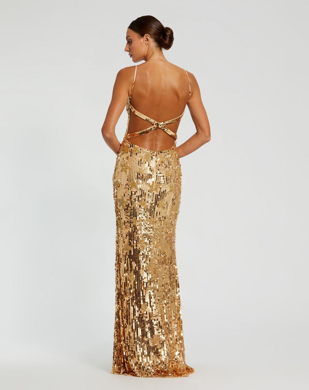Mac Duggal 93968 Ruffle Tiered Long Prom Dress