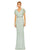 Formal Dresses Long Formal Short Sleeve Evening Gown Sage