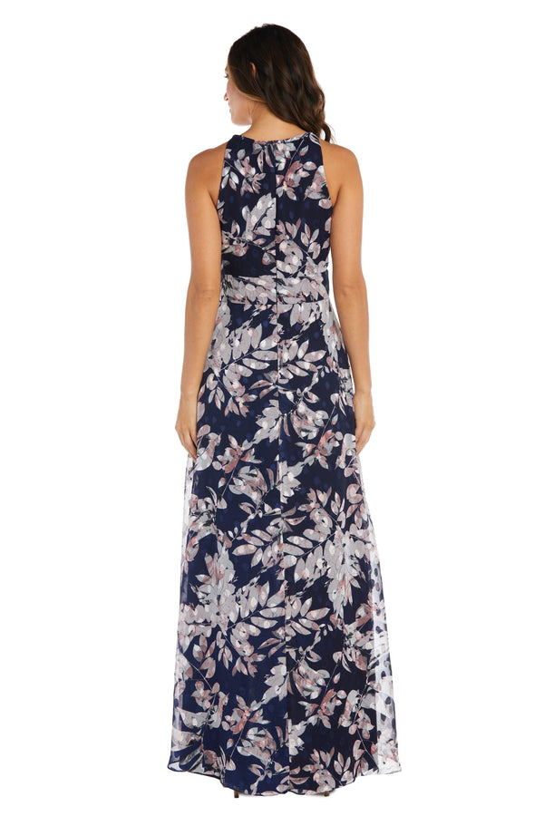 Mother of the Bride Dresses High Low Floral Petite Dress Navy/Pink
