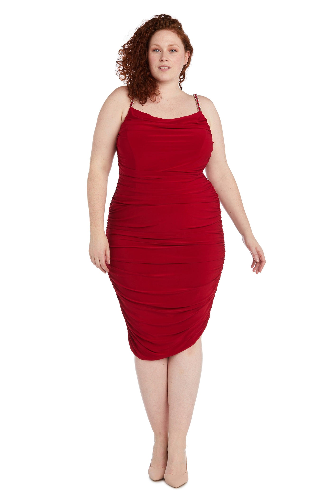 R&M Richards 9414W Short Plus Size Cocktail Dress