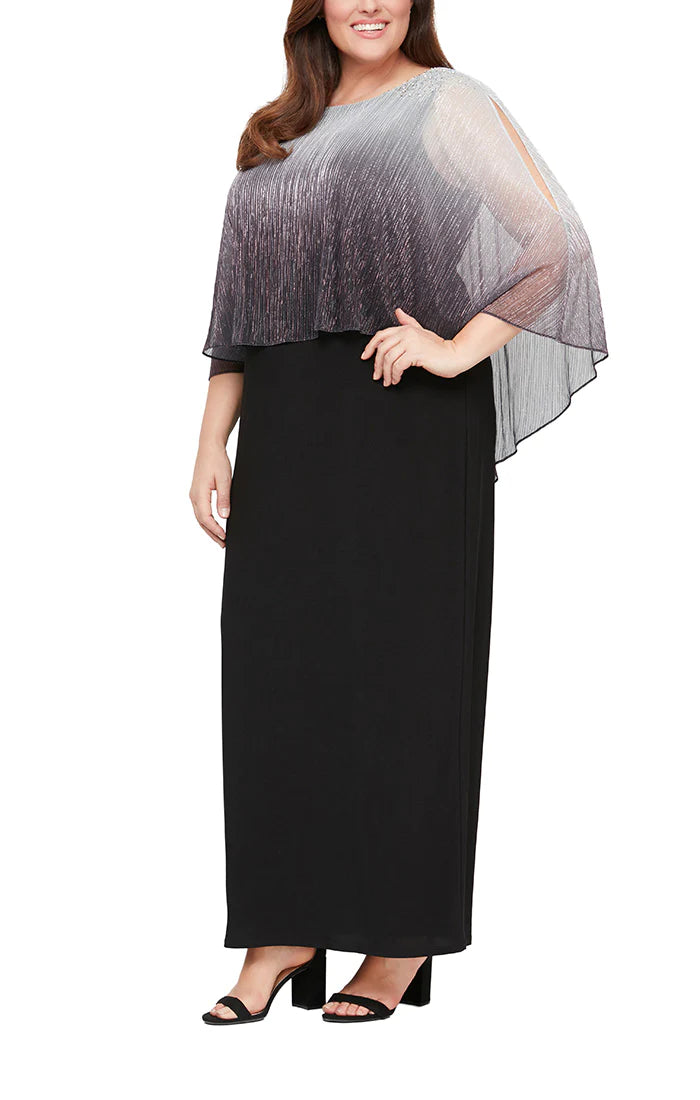 popover formal dress Floral Popover Gown by Badgley Mischka
