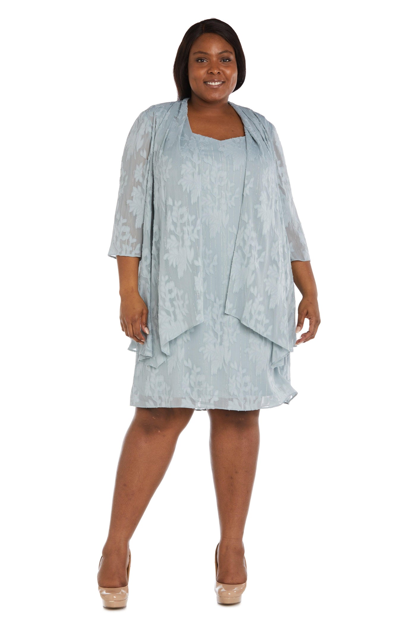 R&M Richards 9458W Plus Size Short Jacket Dress