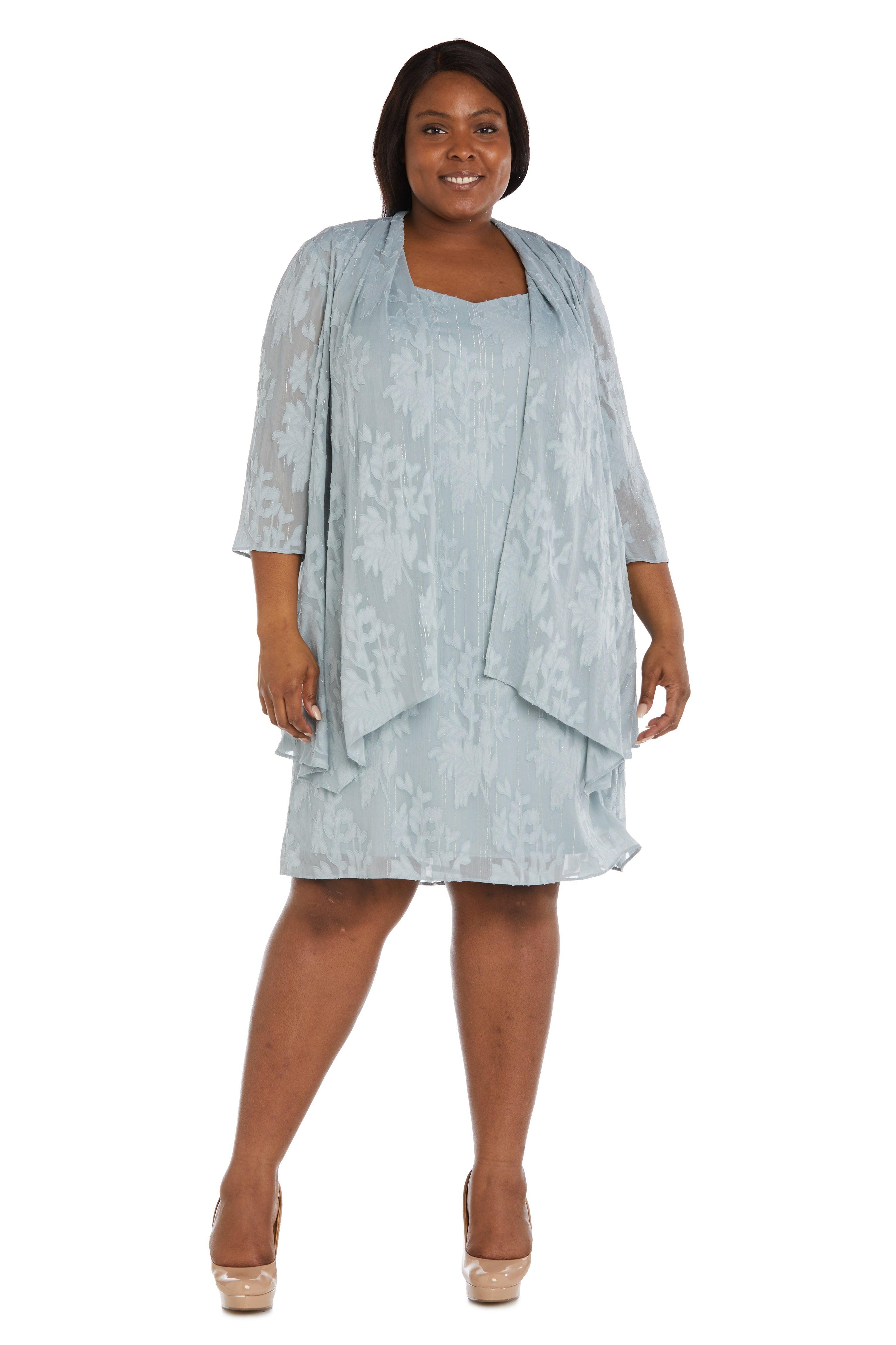 R&M Richards 9458W Plus Size Short Jacket Dress