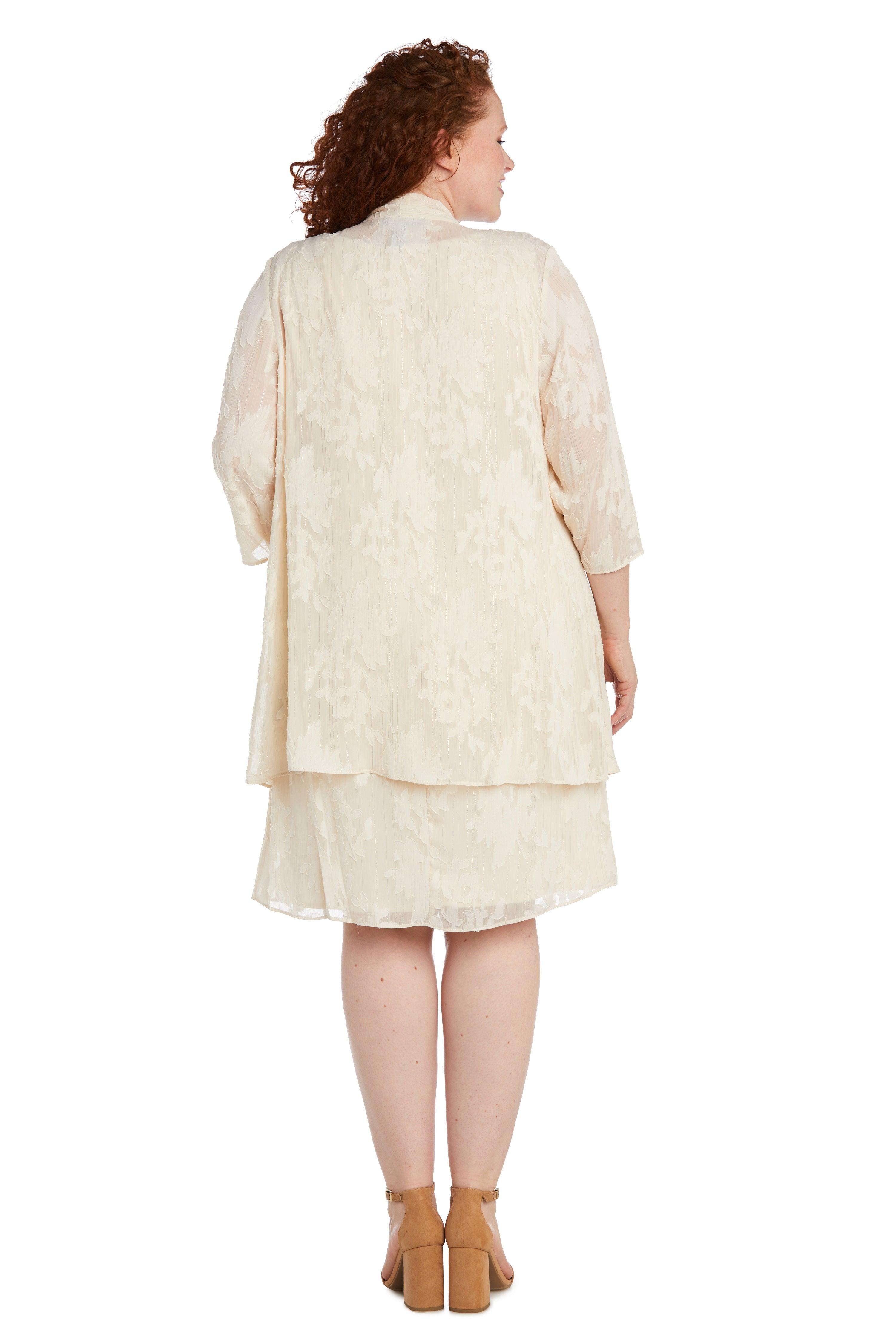 R&M Richards 9458W Plus Size Short Jacket Dress