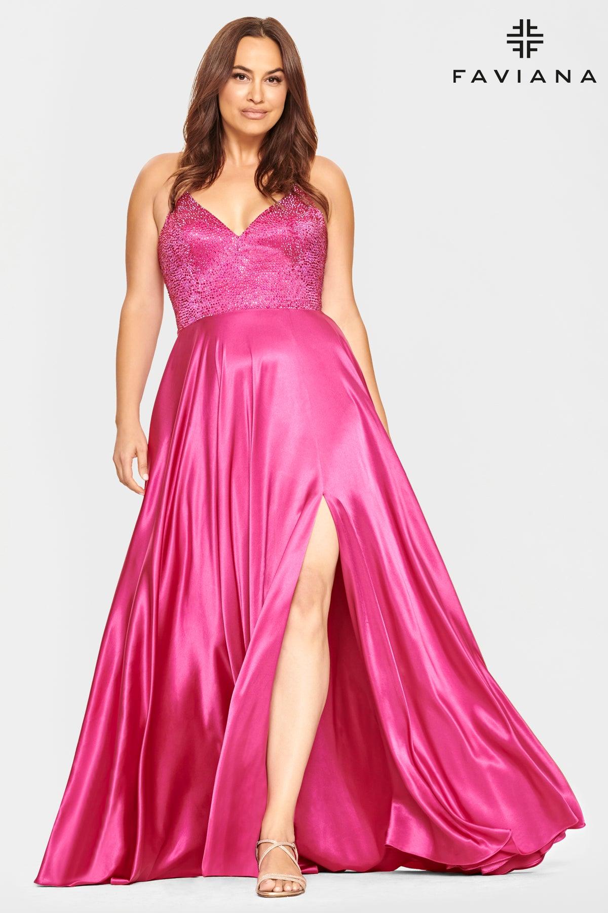Faviana 9524 Long Plus Size Formal Prom Dress