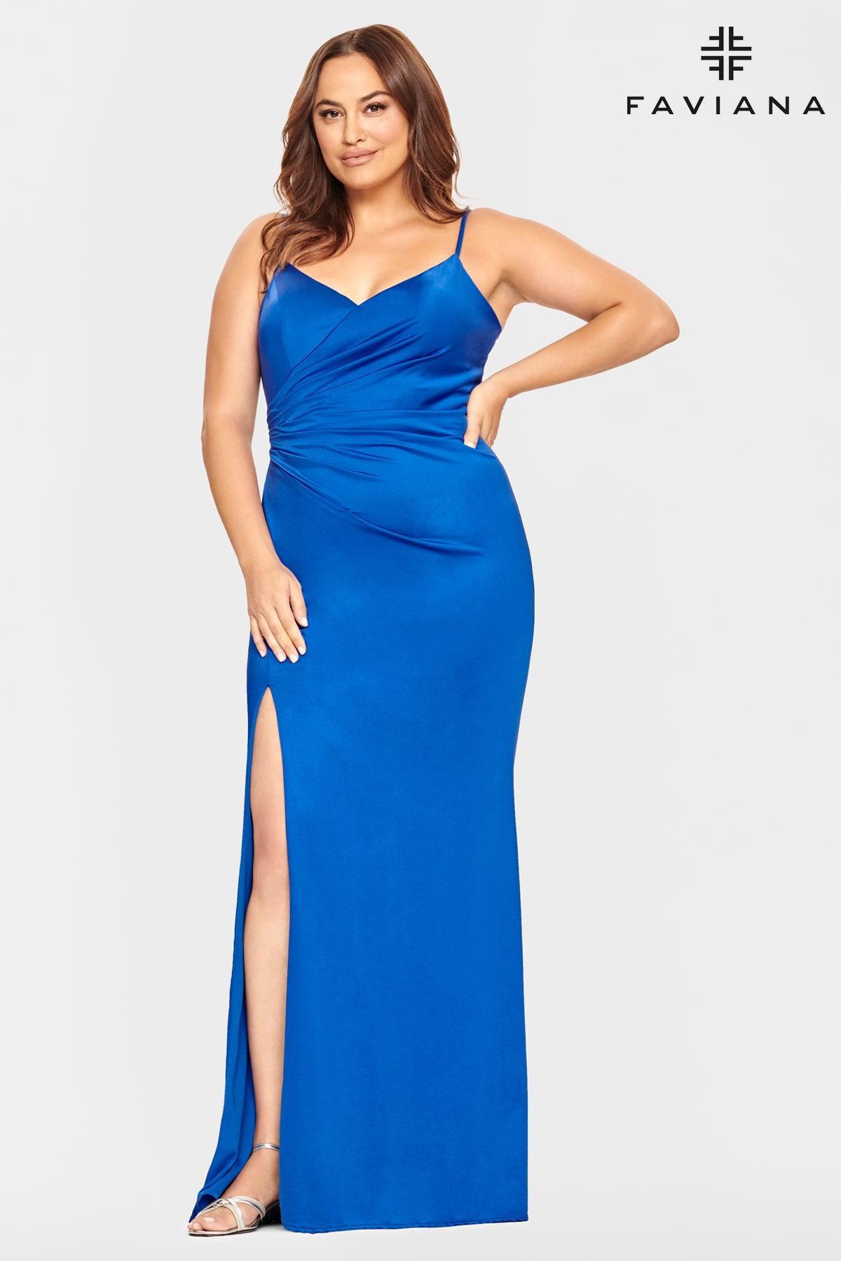 Faviana 9530 Long Formal Plus Size Prom Dress