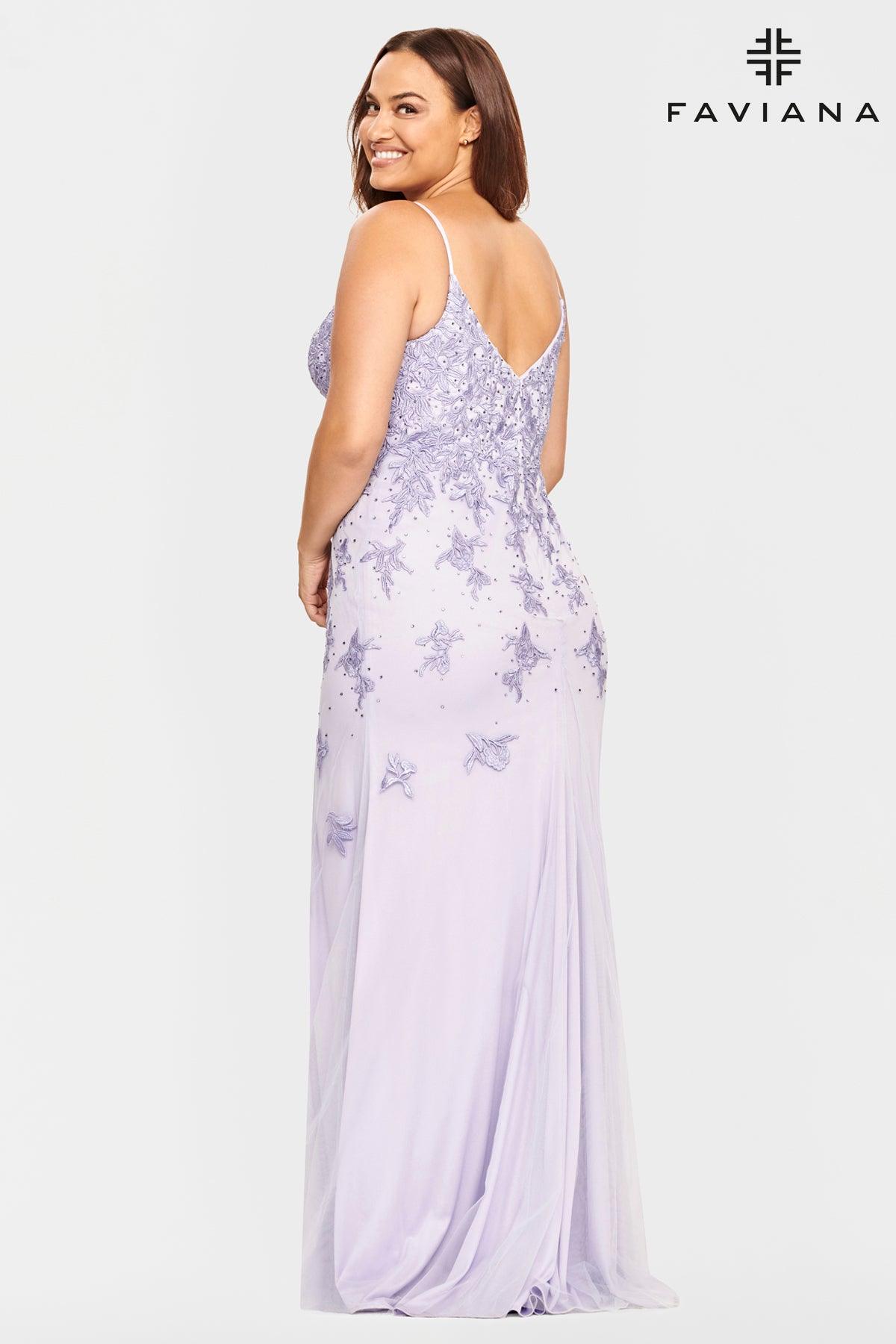 Faviana 9539 Prom Long Plus Size Formal Dress