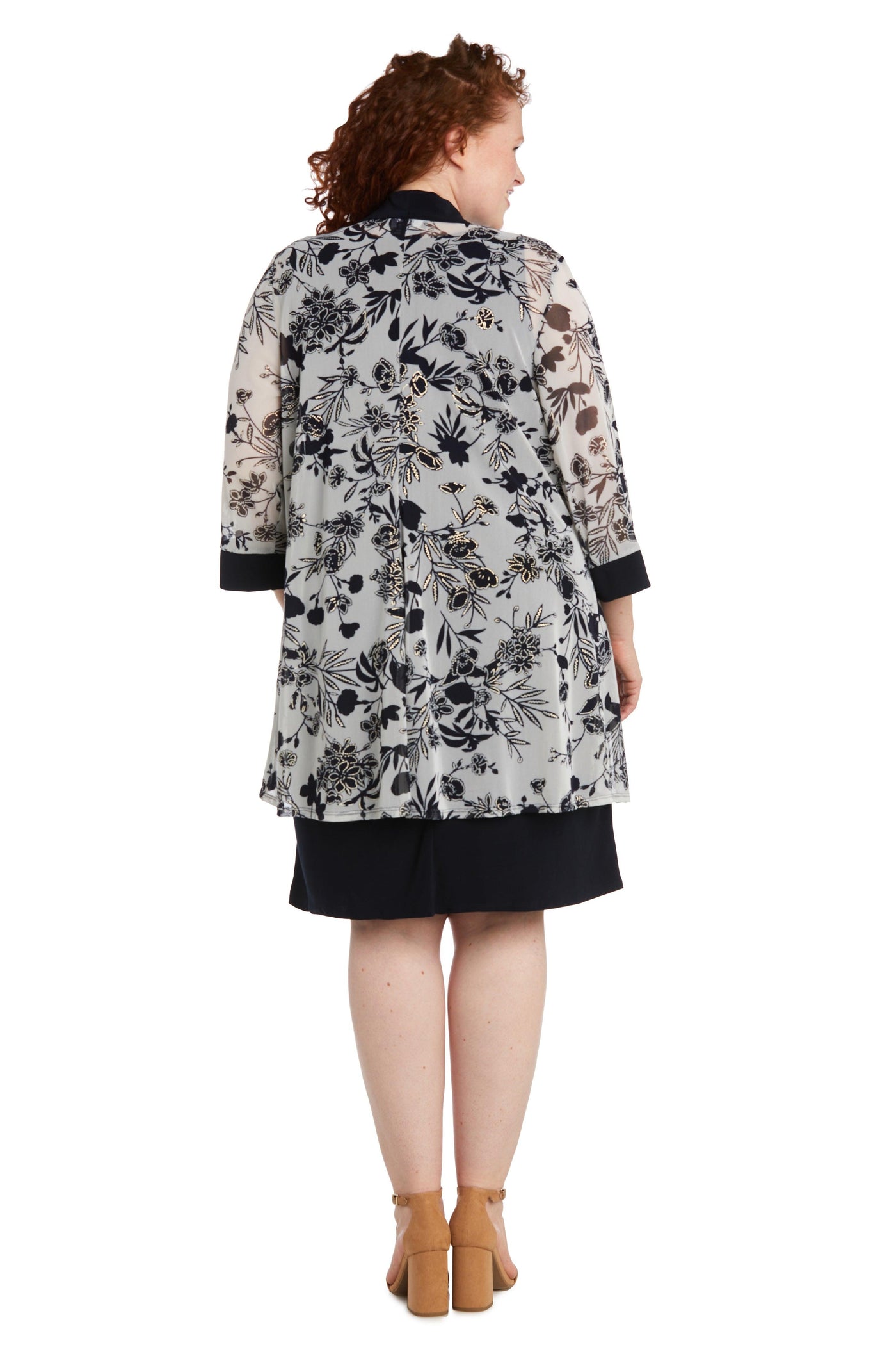 R&M Richards 9616W Two Piece Plus Size Short Dress