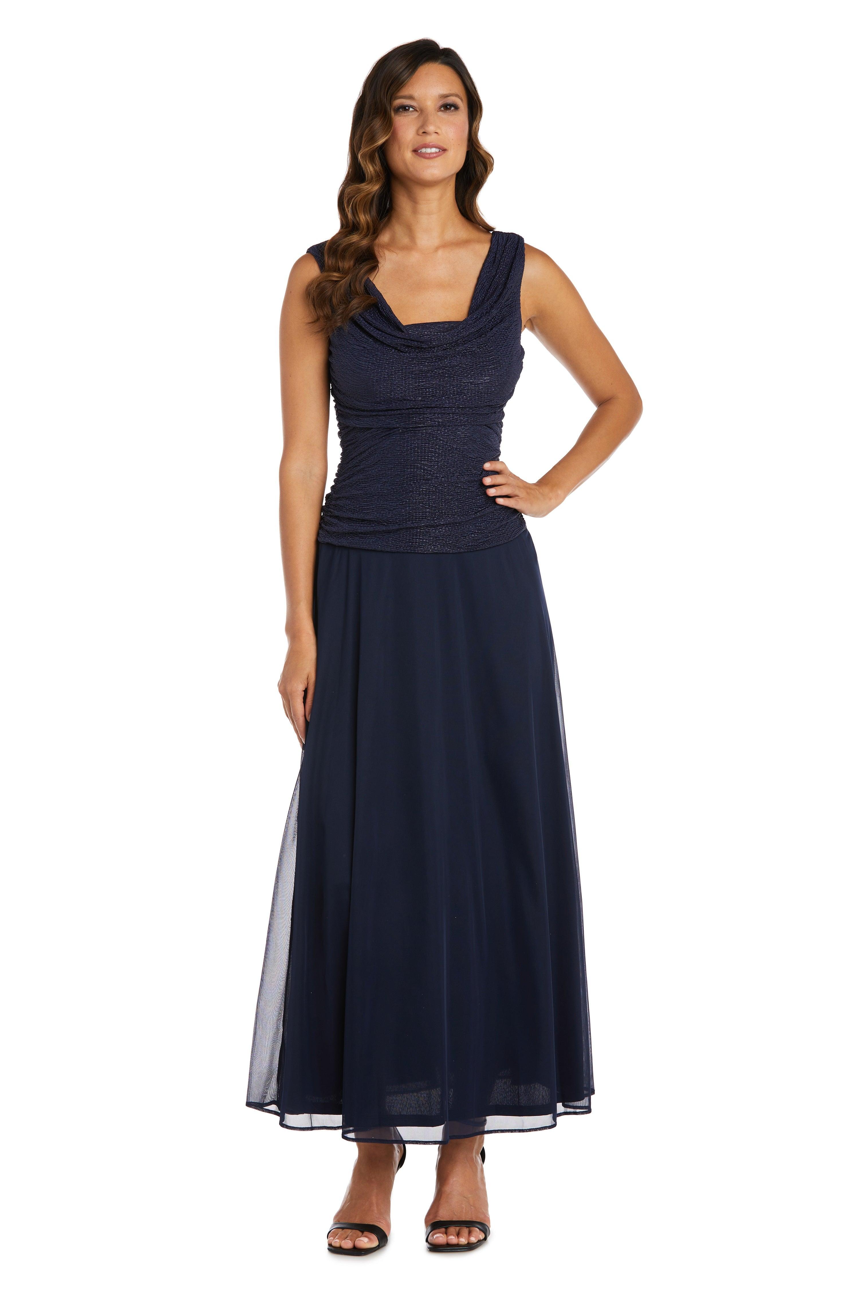 Navy R&M Richards 9657 Long Mother Of The Bride Dress - Mother of the ...