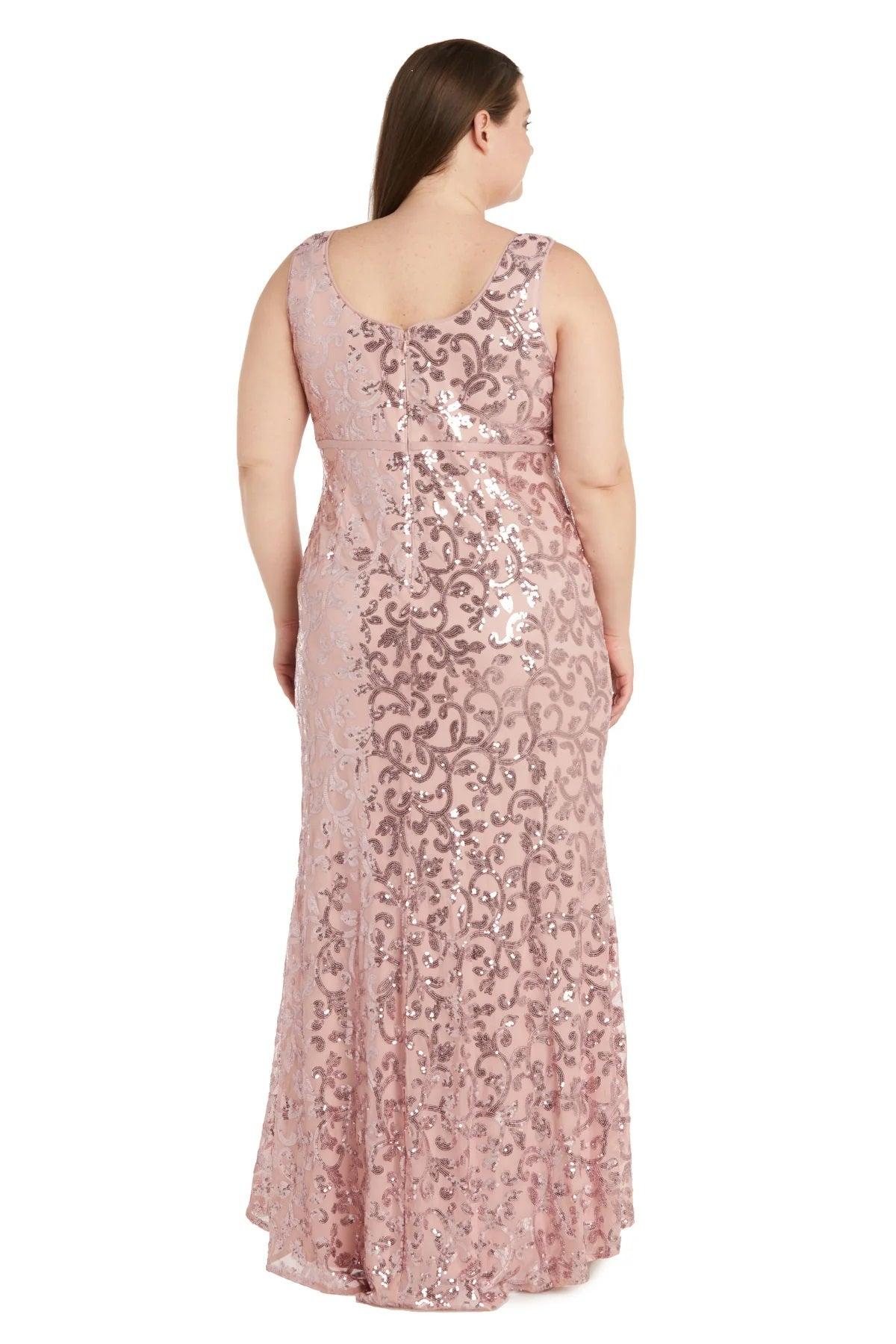 R&M Richards 9965W Plus Size Long Formal Jacket Dress