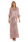 Mother of the Bride Dresses Long Formal Floral Jacket Dress Blush