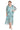 Mother of the Bride Dresses Plus Size Floral High Low Jacket Dress Aqua