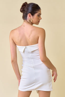 Crimson Short Strapless Twisted Front Bodycon Dress for $19.99 – The ...