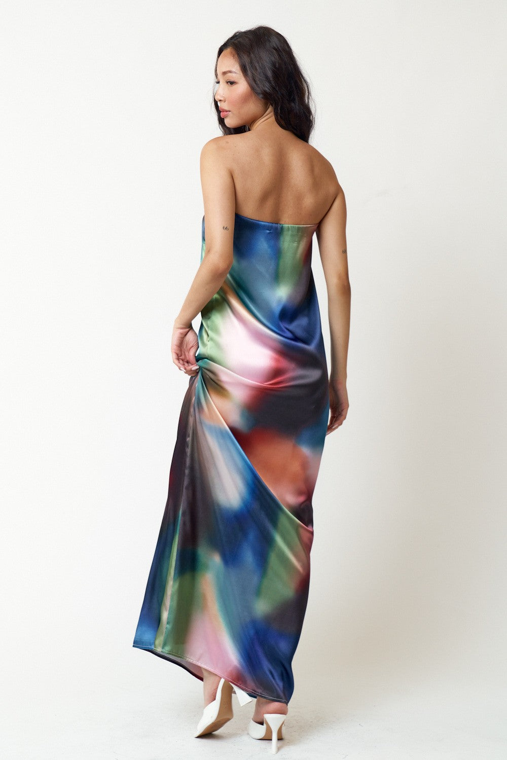 Multi Long Strapless Multicolor Print Maxi Dress for $49.99 – The Dress ...