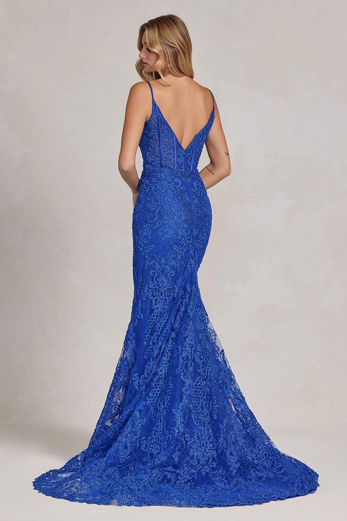 Nox Anabel C1100 Long Spaghetti Strap Sexy Prom Gown