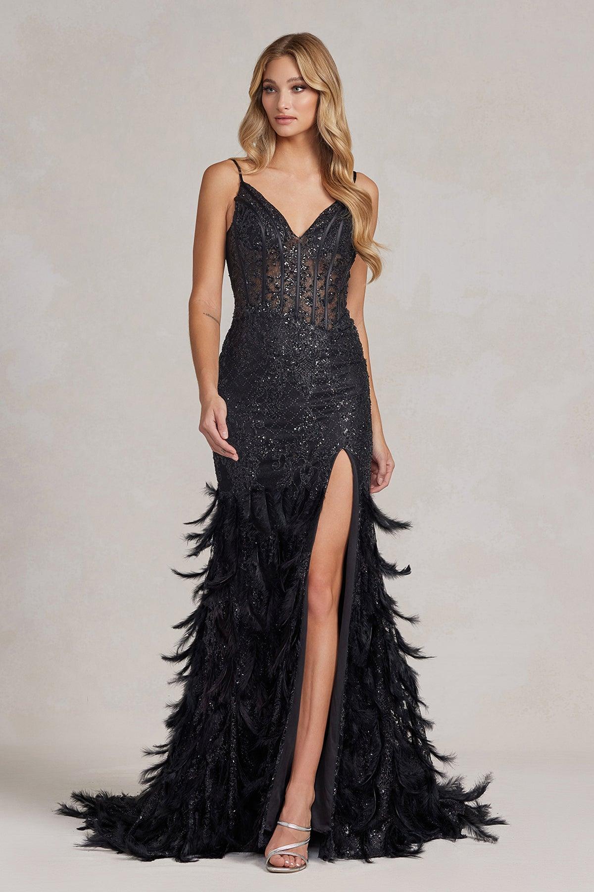 Nox Anabel C1119 Long Spaghetti Strap Sexy Prom Gown