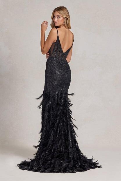 Nox Anabel C1119 Long Spaghetti Strap Sexy Prom Gown