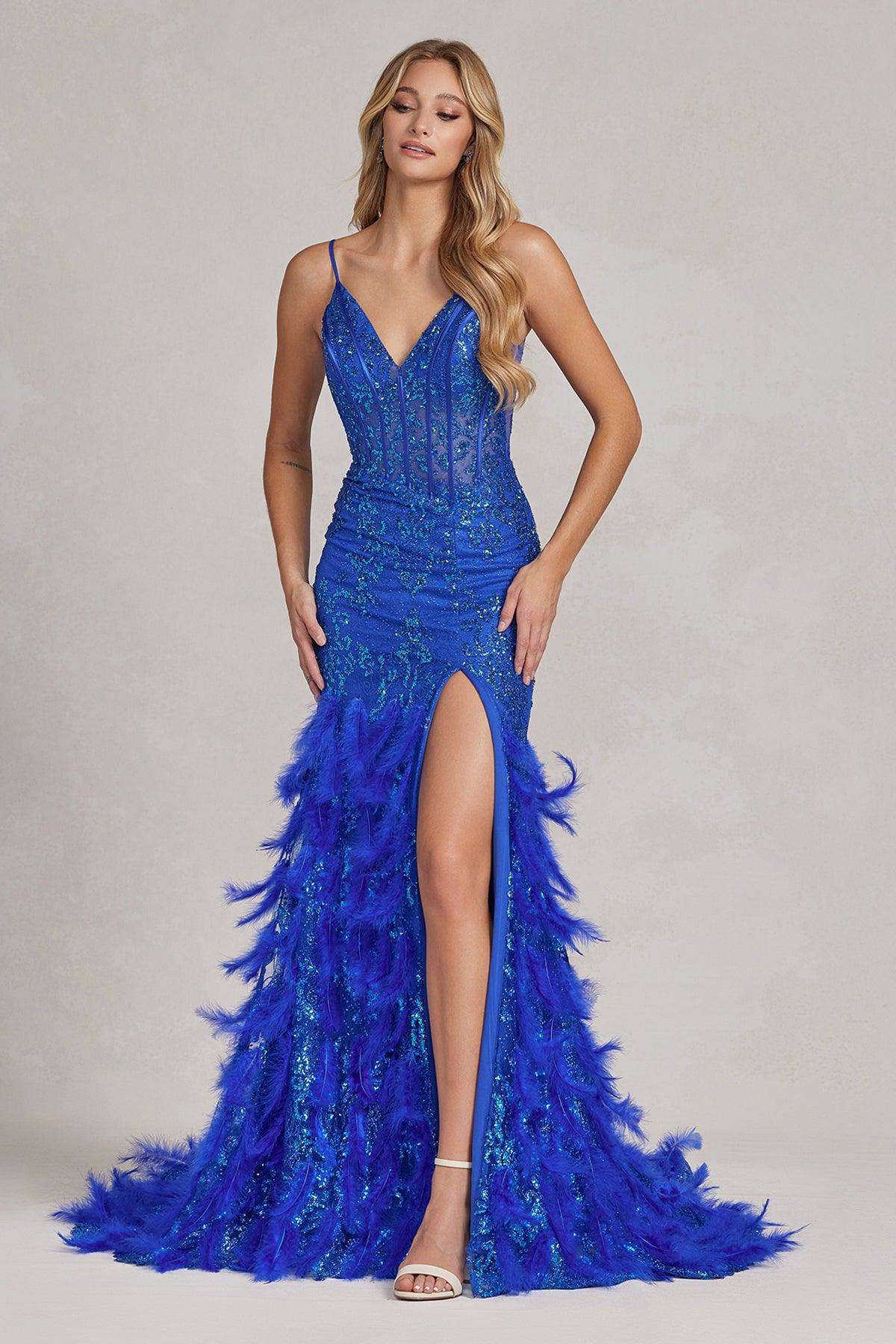 Nox Anabel C1119 Long Spaghetti Strap Sexy Prom Gown