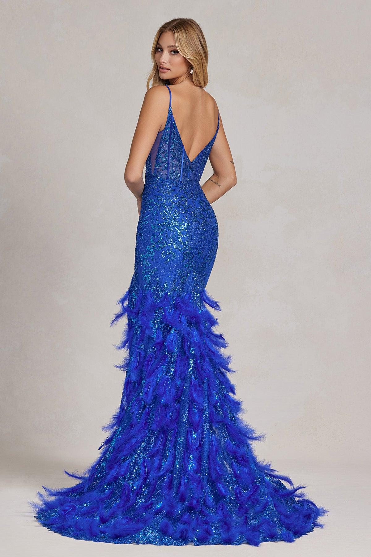 Nox Anabel C1119 Long Spaghetti Strap Sexy Prom Gown