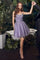 Prom Dresses Short Sleeveless Prom Dress English Violet