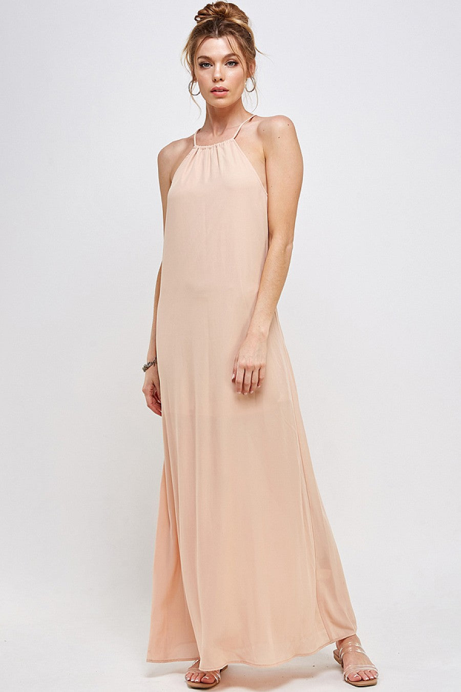 Black Long Halter Neck Dress for $39.99 – The Dress Outlet