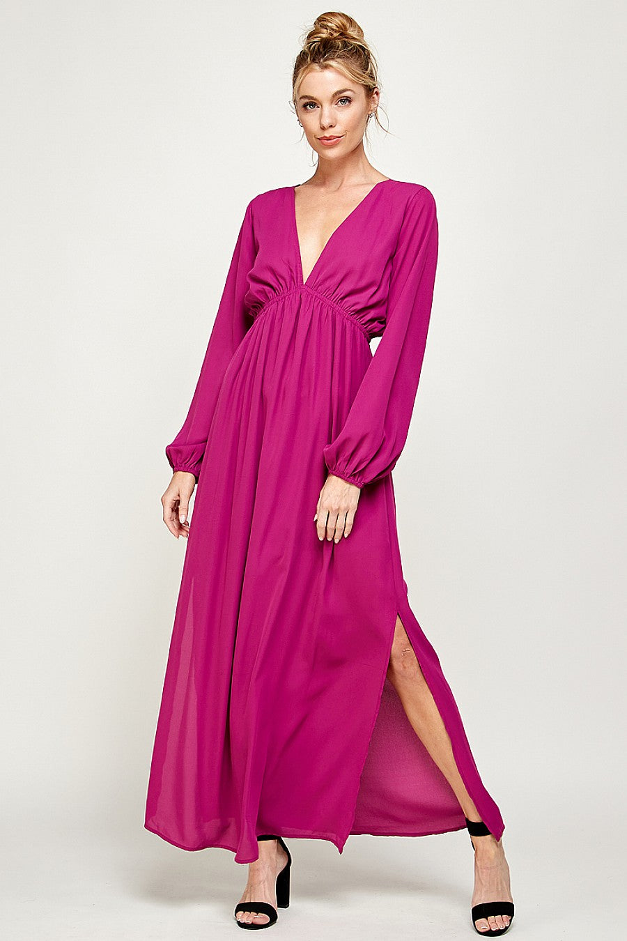 Cutout Side Slit Maxi Tank Dress
