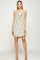 Cocktail Dresses Short Halter Cowl Neck Dress Champagne