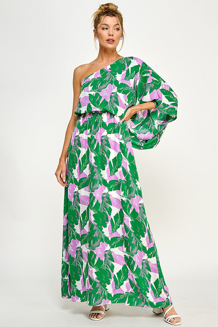 Long Floral One Shoulder Dress The Dress Outlet Long Floral One Shoulder Dress The Dress Outlet