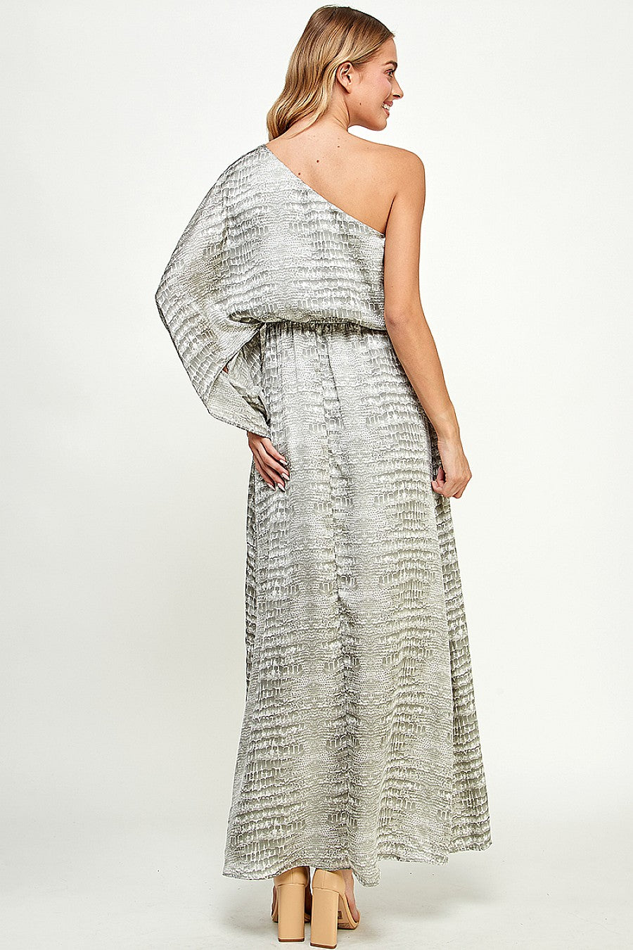 Long One Shoulder Maxi Dress