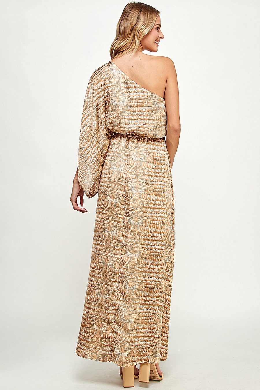 Long One Shoulder Maxi Dress