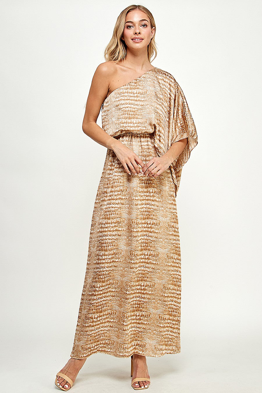Long One Shoulder Maxi Dress