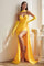 Prom Dresses Strapless Long Fitted Prom Dress Yellow