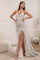 Prom Dresses Sparkling Long Evening Gown Silver
